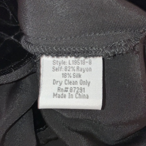 Johnny Was Love Black Velvet Large Tank Cami Blouse - Picture 4 of 5